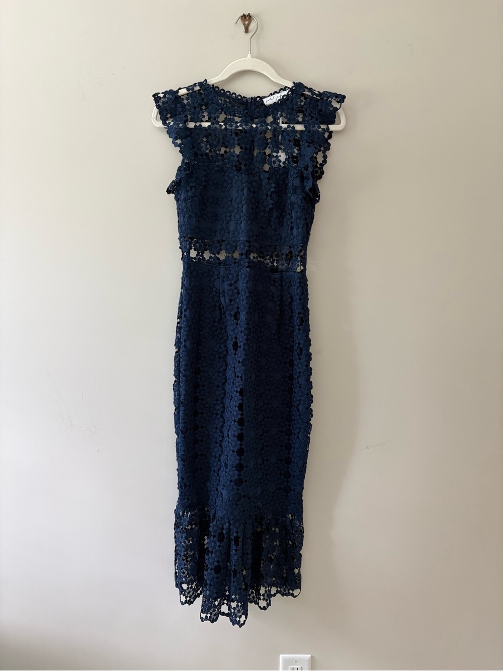 Petal & Pup Lauren Lace Overlay Midi Dress - Picture 5 of 9